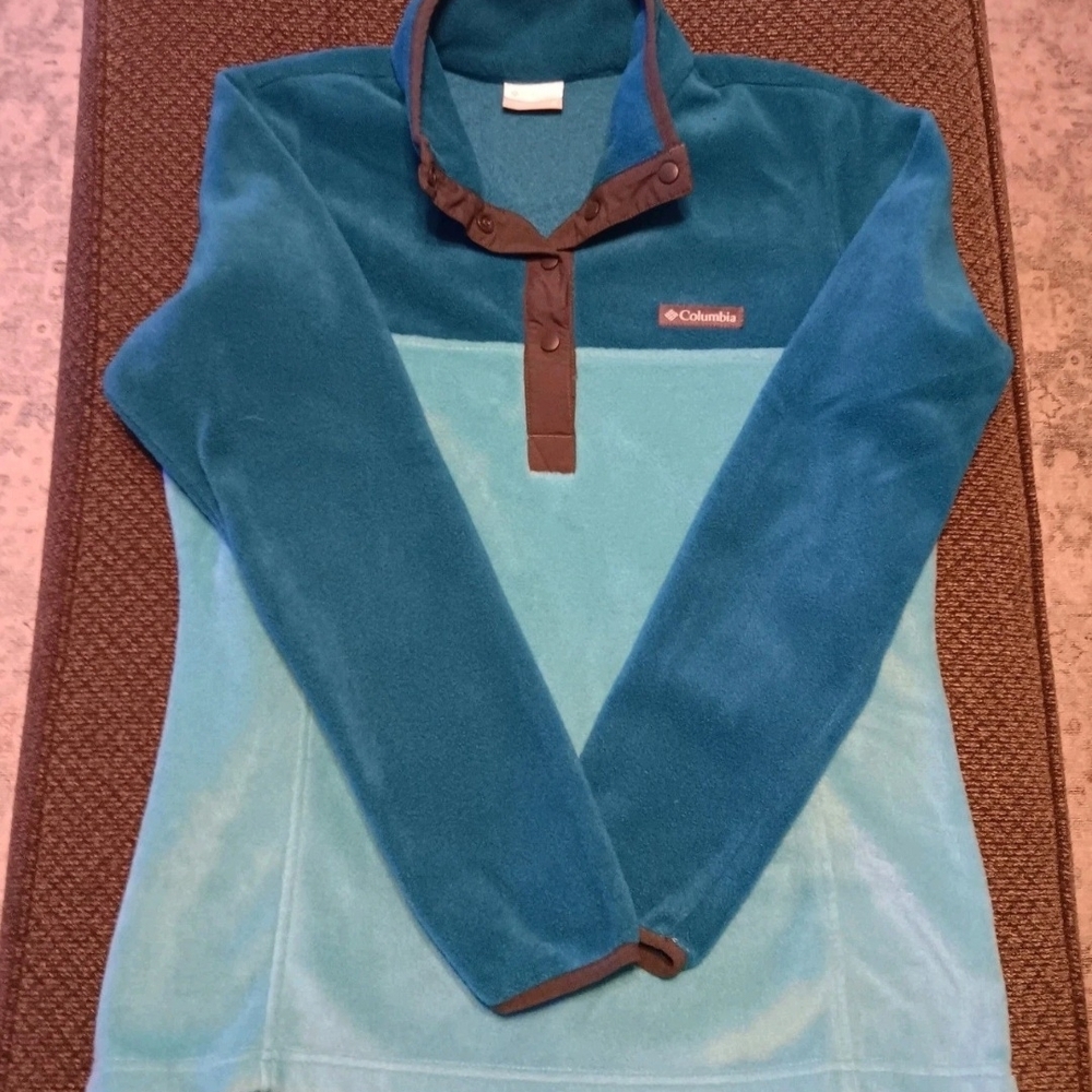 Columbia Blue and Teal Fleece Jacket